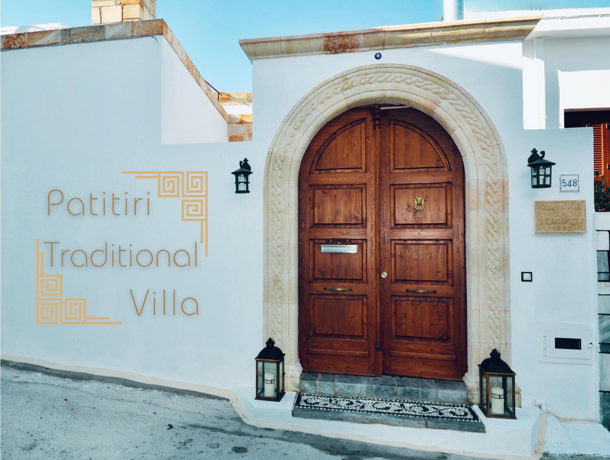 Villa Patitiri Traditional House With Hot Tub Archangelos  Exterior foto